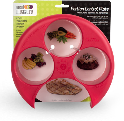 Meal Measure Portion Control Plate (Red)